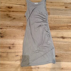 Mod Ref Asymmetrical Gray Body Con Dress
